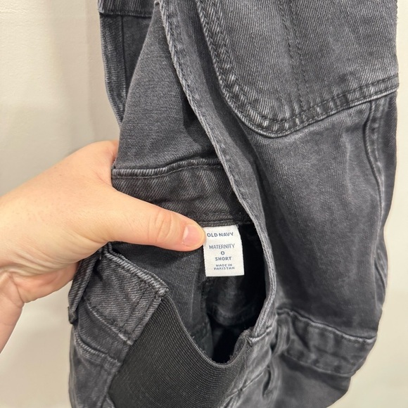 Old Navy Maternity Black Denim Overalls Size 0 Short - Picture 6 of 7